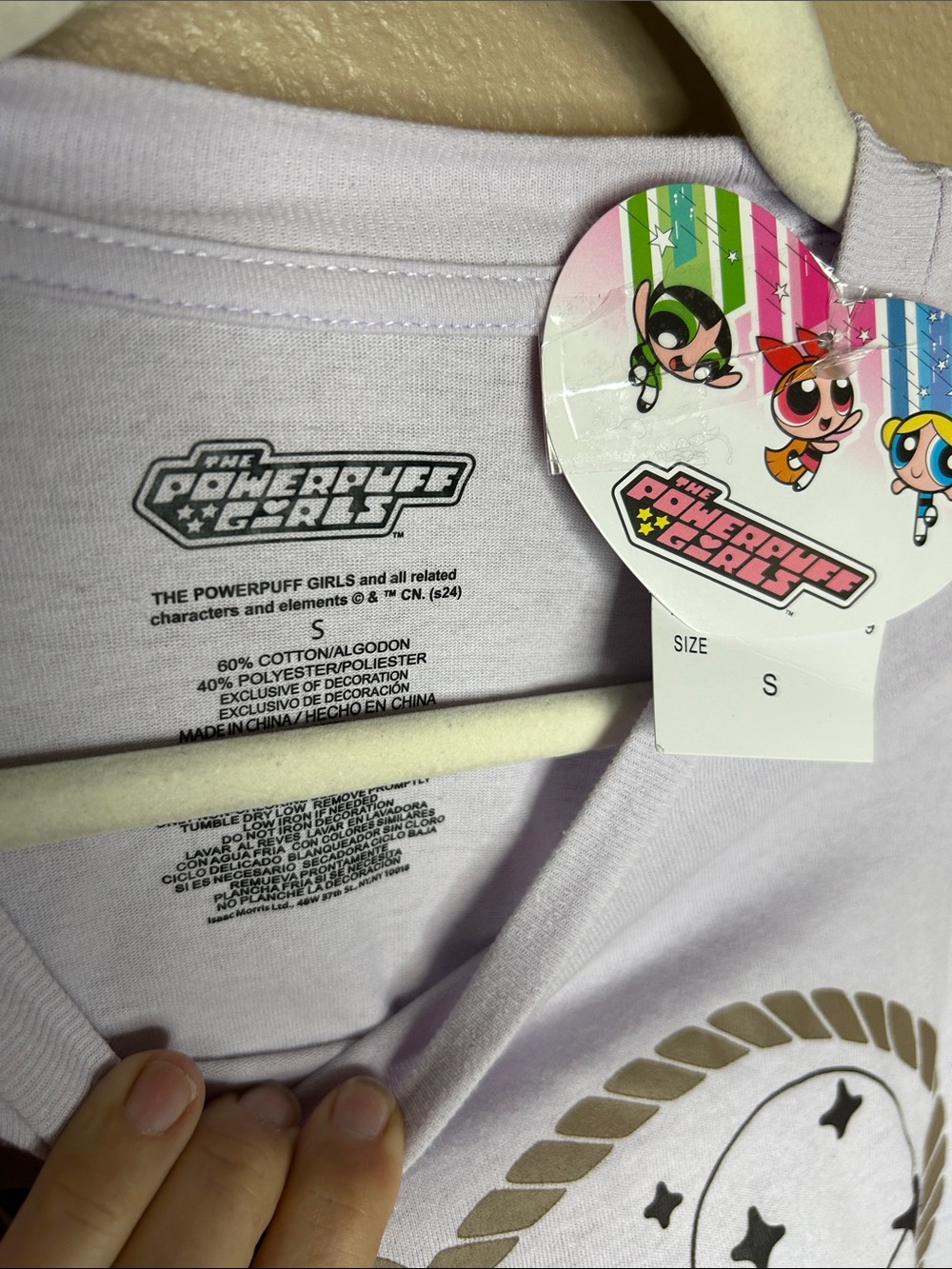 POWERPUFF Rodeo Girls Light Purple Graphic Tee Shirt - Picture 2 of 3